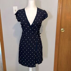 RAILS Brenna navy polka divers‎ dress size XS BIN C